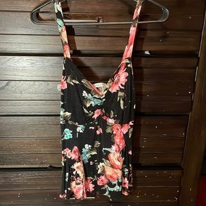 DoublJu Large floral tank top